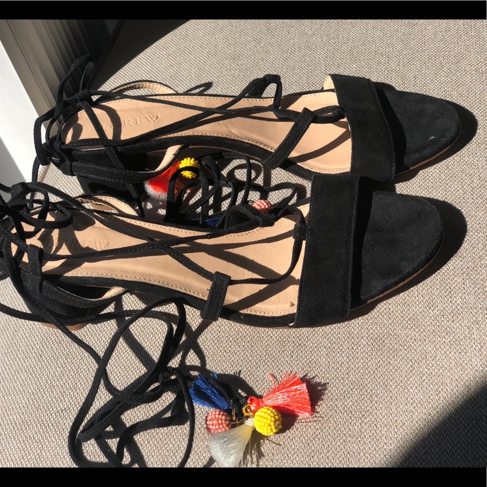 Jcrew sandals with small heel.